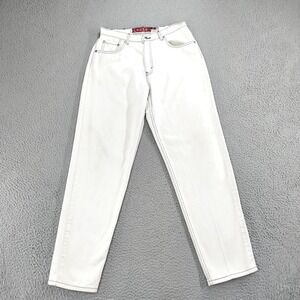 Vintage Levi's SilverTab Jeans Womens Medium 11/12 White Loose Made in USA 90s